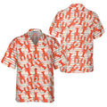 Retro Lobster Hawaiian Shirt, Funny Lobster Shirt For Adults, Lobster Print Shirt