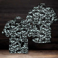 Skull Head Drawing Pattern Hawaiian Shirt, Skull Art Shirt, Best Skull Shirt For Men And Women