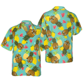 Skull With Sunglasses Hawaiian Shirt