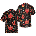 Skull Day Of The Dead Flower Hawaiian Shirt