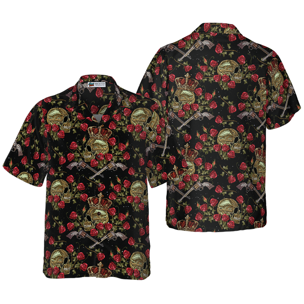 King Of Pirates In Crown Hawaiian Shirt