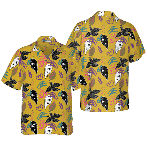 Bird Skull Hawaiian Shirt